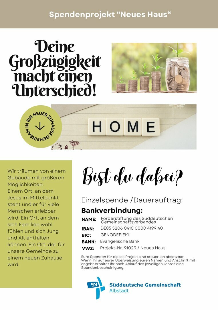 Spendenprojekt"Neues Haus" - 1